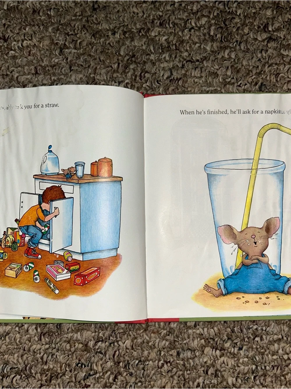 If You Give A Mouse A Cookie by Laura Numeroff, Vtg Hardcover, 2010
